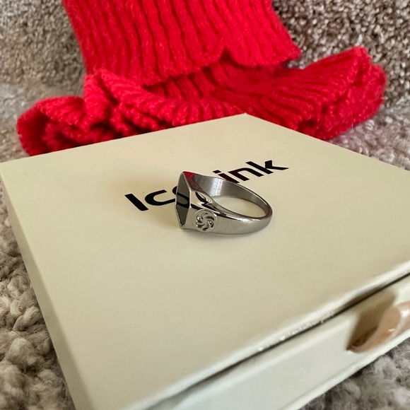 BLACK ÓNIX RING - SIZE 5 - Picture 6 of 8